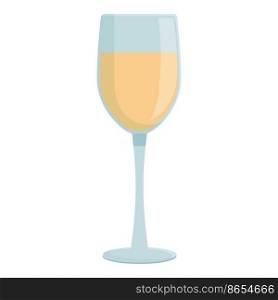 White wine glass icon cartoon vector. Cellar winery. Store bar. White wine glass icon cartoon vector. Cellar winery