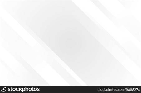 White with gray geometric dynamic lines modern tech subtle background vector illustration.