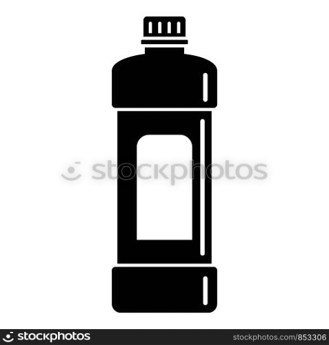 Whiteness bottle icon. Simple illustration of whiteness bottle vector icon for web design isolated on white background. Whiteness bottle icon, simple style