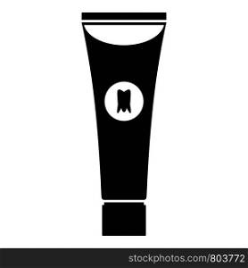Whitening toothpaste icon. Simple illustration of whitening toothpaste vector icon for web design isolated on white background. Whitening toothpaste icon, simple style