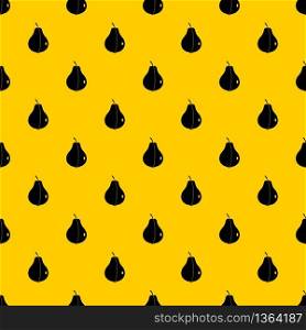 Whole pear pattern seamless vector repeat geometric yellow for any design. Whole pear pattern vector