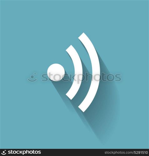 Wi-Fi Flat Icon for Different Electronic Devices. Vector Illustration. Wi-Fi Flat Icon for Different Electronic Devices. Vector Illustr