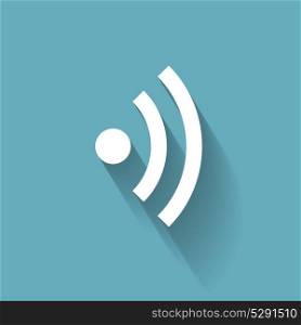 Wi-Fi Flat Icon for Different Electronic Devices. Vector Illustration. Wi-Fi Flat Icon for Different Electronic Devices. Vector Illustr