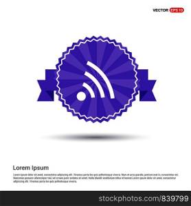 Wi-Fi Icon - Purple Ribbon banner