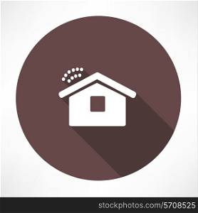 Wi fi in the house icon. Flat modern style vector illustration