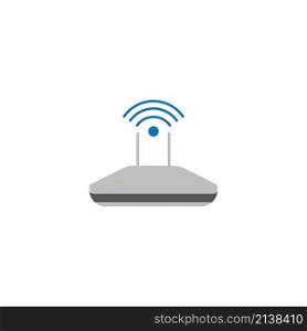 Wi-fi router vector isolated illustration icon design.
