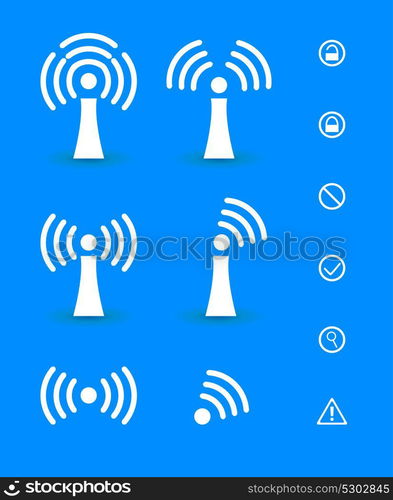 Wi-Fi Transmission of Data. Vector Illustration. EPS10. Wi-Fi Transmission of Data. Vector Illustration.