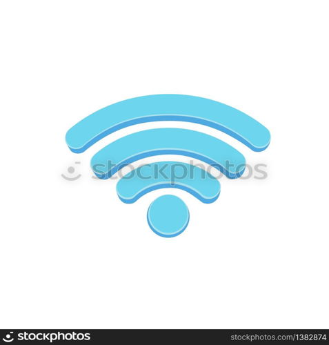 Wi fi wireless network symbol icon in blue in white black on isolated white background. EPS 10 vector. Wi fi wireless network symbol icon in blue in white black on isolated white background. EPS 10 vector.