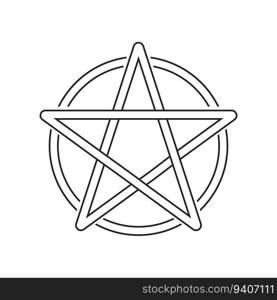 Wicca vector icon illustration symbol design