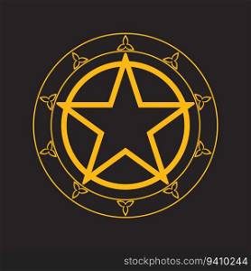 Wicca vector icon illustration symbol design