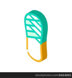 wicker footwear isometric icon vector. wicker footwear sign. isolated symbol illustration. wicker footwear isometric icon vector illustration