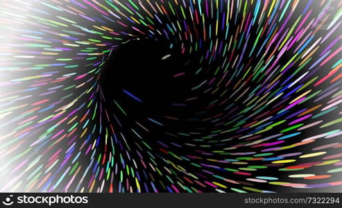 Wide format abstract background, gradient effect. Stipple effect. Rhythmic noise grain texture. Black background. Full HD 4K wallpaper with colorful strokes. Vector EPS10 with transparency. widescreen background, grain texture, vector abstract illustration