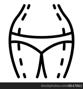 Wide liposuction icon outline vector. Cosmetic woman. Body surgery. Wide liposuction icon outline vector. Cosmetic woman