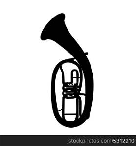Widely Menzurny Brass Instrument Tube. Vector Illustration. EPS10. Widely Menzurny Brass Instrument Tube. Vector Illustration.