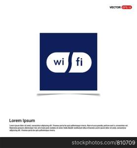Wifi area icon - Blue photo Frame