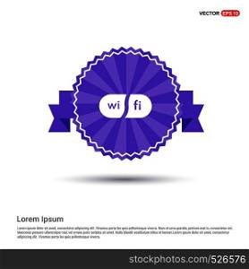 Wifi area icon - Purple Ribbon banner