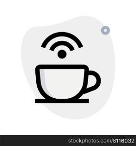Wifi connection availability in a cafe.