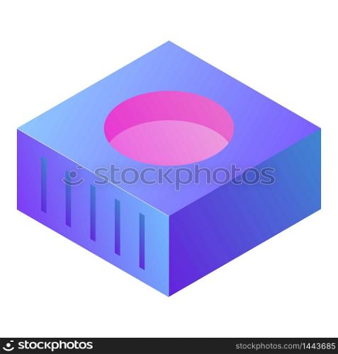 Wifi cube icon. Isometric of wifi cube vector icon for web design isolated on white background. Wifi cube icon, isometric style