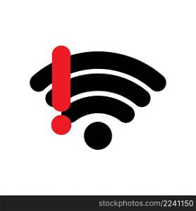 Wifi exclamation mark. Communication technology. Internet technology. mobile device concept. Vector illustration. stock image. EPS 10.. Wifi exclamation mark. Communication technology. Internet technology. mobile device concept. Vector illustration. stock image. 