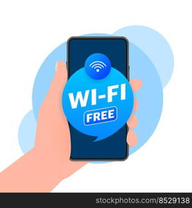 Wifi free. Internet network. 3d vector icon. Isometric vector.. Wifi free. Internet network. 3d vector icon. Isometric vector