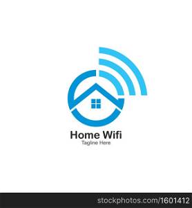 WiFi home logo vector simple illutration design