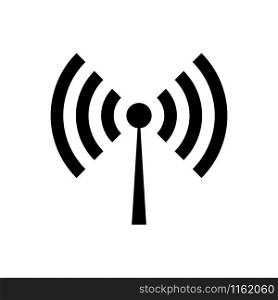 Wifi icon. Antenna vector icon isolated on white background