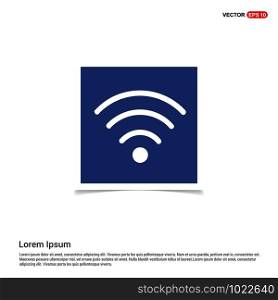 Wifi Icon - Blue photo Frame