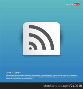 Wifi Icon - Blue Sticker button