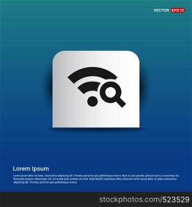 Wifi Icon - Blue Sticker button