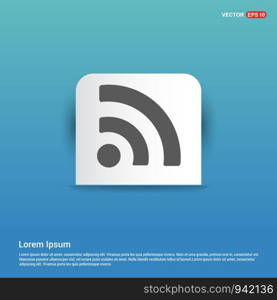 wifi icon - Blue Sticker button