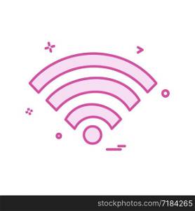 Wifi icon design vector