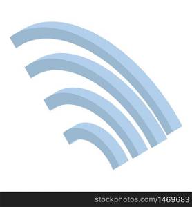 Wifi icon. Isometric of wifi vector icon for web design isolated on white background. Wifi icon, isometric style