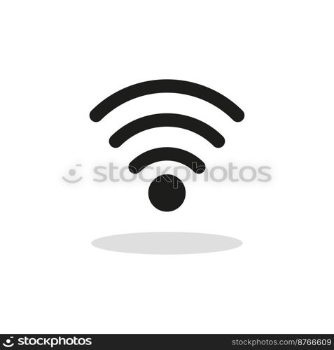 Wifi icon on white background. High speed. Internet communication. Vector illustration. stock image. EPS 10.. Wifi icon on white background. High speed. Internet communication. Vector illustration. stock image.