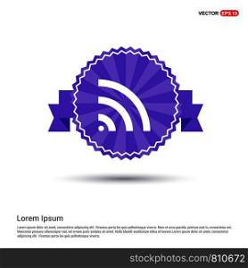 Wifi Icon - Purple Ribbon banner