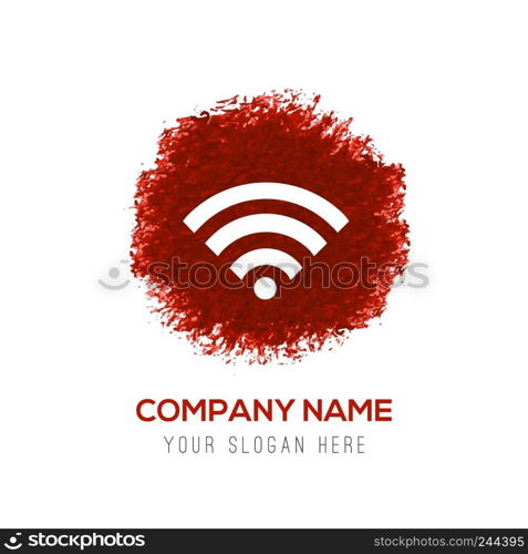 Wifi icon - Red WaterColor Circle Splash