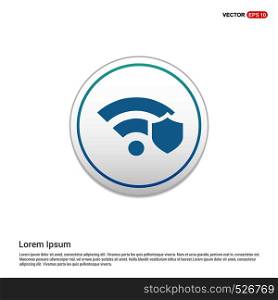 Wifi icon - white circle button