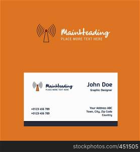 Wifi logo Design with business card template. Elegant corporate identity. - Vector