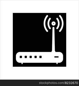 Wifi Modem Icon Design Vector Art Illustration