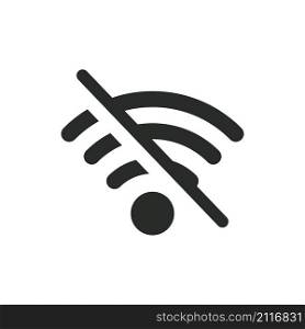 wifi off signal icon vector design illustration