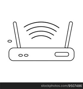 wifi router icon illustration design