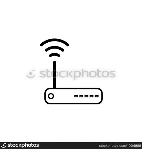 Wifi router icon sign isolated on white background
