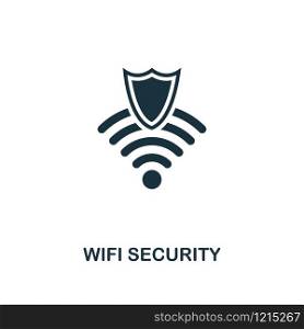 Wifi Security icon. Premium style design from security collection. UX and UI. Pixel perfect wifi security icon for web design, apps, software, printing usage.. Wifi Security icon. Premium style design from security icon collection. UI and UX. Pixel perfect Wifi Security icon for web design, apps, software, print usage.