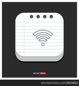 Wifi signal icon - Free vector icon