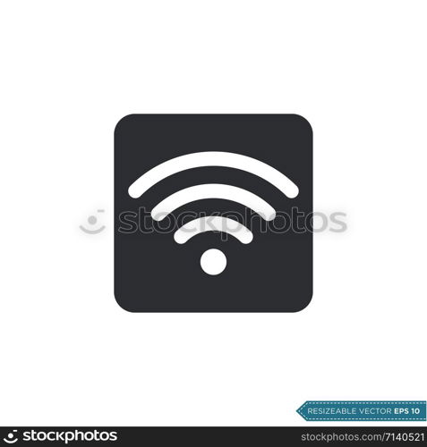 Wifi signal logo template Illustration Design.