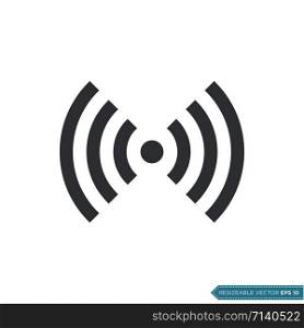 Wifi signal logo template Illustration Design.