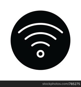 Wifi, wireless, internet signal icon logo template