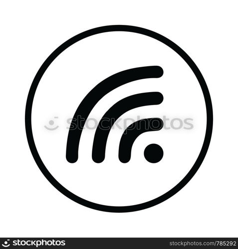 Wifi, wireless, internet signal icon logo template