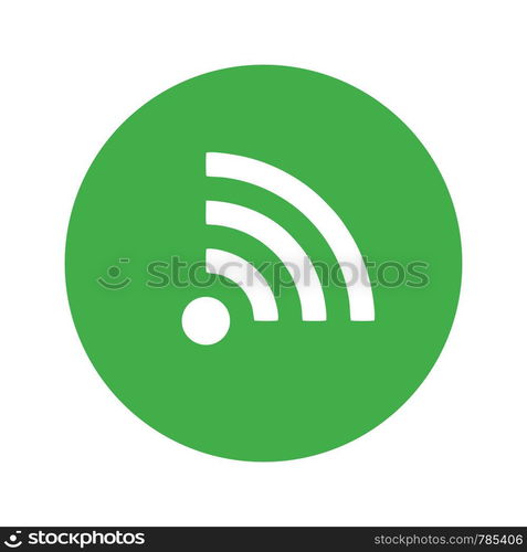 Wifi, wireless, internet signal icon logo template