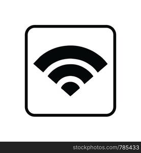 Wifi, wireless, internet signal icon logo template