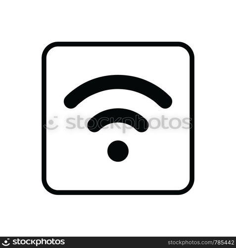 Wifi, wireless, internet signal icon logo template